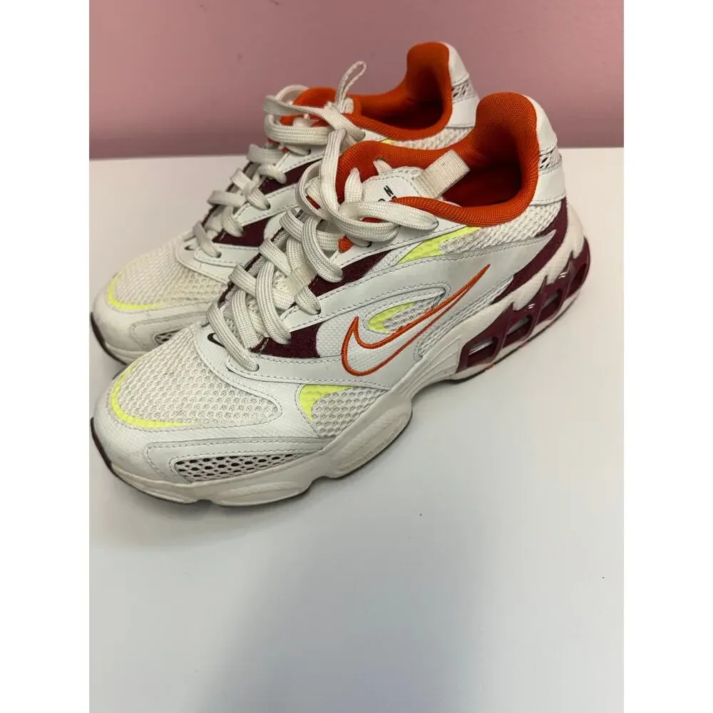 Nike Zoom Air Fire White Dark Beetroot Orange (Women's) Size 8.5